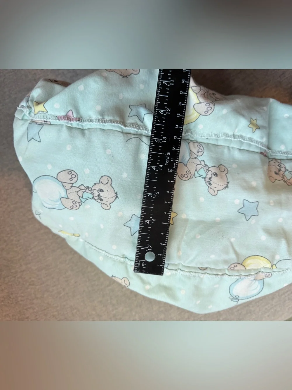 Rare Vintage Precious Moments Diaper Bag Pastel Teddy Bear Balloon Grandmacore